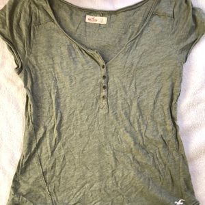 Hollister green top